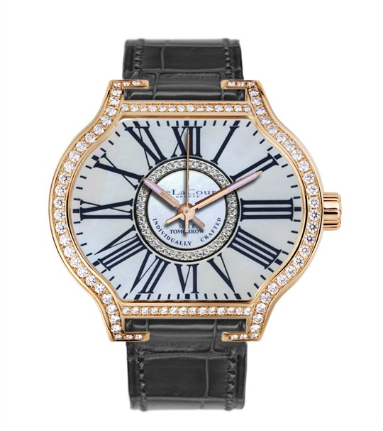 Replica DeLaCour City Attitiude Classic Rose Gold MOP WAPG0349-1236WHITE Replica Watch